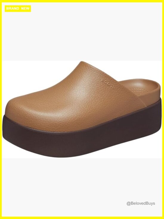 Shoes - Women's Platform Clogs – Lightweight Waterproof Mules with Croslite Cushioning